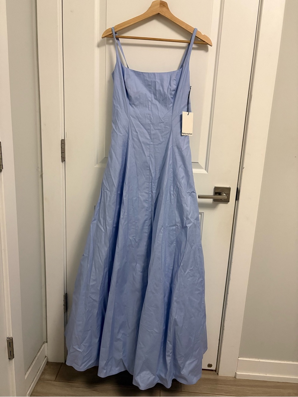 Reformation Petite Light Blue Royann Dress